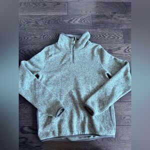 Ivivva by Lululemon Quarter-Zip Knit Pullover Sweater - Gray size 12 (girls)